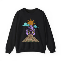Eye of the Sun Pyramid Illustration Unisex Sweatshirt