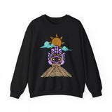 Eye of the Sun Pyramid Illustration Unisex Sweatshirt