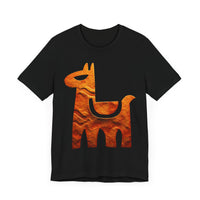 Minimalist Inca Llama Sandstone Petroglyph Unisex T-Shirt
