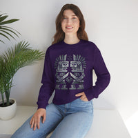 Obsidian Blade Warriors Aztec Glyph Style Unisex Sweatshirt