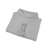 Brave Inca Girl Ink Warrior Portrait Unisex Hoodie