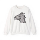 Quetzalcóatl Serpent Head Illustration Unisex Sweatshirt