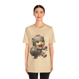 Chibi Mayan Jaguar Warrior with Tribal Shield Unisex T-Shirt