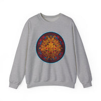 Neon Aztec Calendar Unisex Sweatshirt
