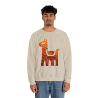 Minimalist Inca Llama Sandstone Petroglyph Unisex Sweatshirt