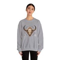 Western Longhorn Cosmic Totem Illustration Unisex Sweatshirt
