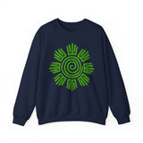 Aztec Plant Spiral Symbol Unisex Sweatshirt