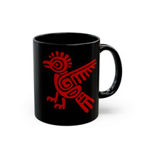 Mayan Bird Totem Symbol Black Mug