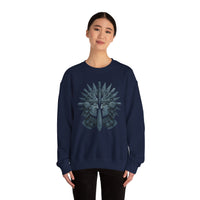 Aztec Warrior Duel Obsidian Glyph Style Unisex Sweatshirt