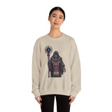 Cyber Temple Techno Priest Pixel Art Unisex Sweatshirt
