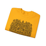 Mythic Mayan God Symbol Unisex Sweatshirt