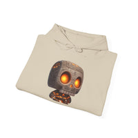 Glow-Eyed Tribal Stone Skull Unisex Hoodie