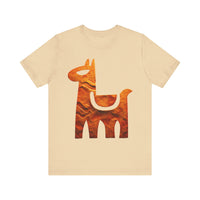 Minimalist Inca Llama Sandstone Petroglyph Unisex T-Shirt