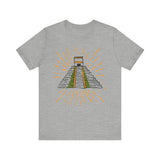 Mexico Monument Chichen Itzá Doodle Unisex T-Shirt