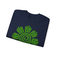 Aztec Plant Spiral Symbol Unisex Sweatshirt