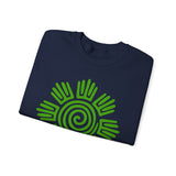 Aztec Plant Spiral Symbol Unisex Sweatshirt