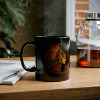 Mama Killa Crescent Headdress Inca Style Black Mug
