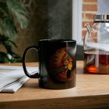 Mama Killa Crescent Headdress Inca Style Black Mug
