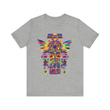 Psychedelic Mesoamerican Totem Mask Unisex T-Shirt