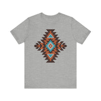 Boho Aztec Geometric Totem Pattern Illustration Unisex T-Shirt