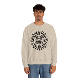 Mesoamerican Sun Face Unisex Sweatshirt