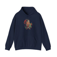 Chibi Aztec Warrior with Baby Quetzalcoatl Serpent Unisex Hoodie