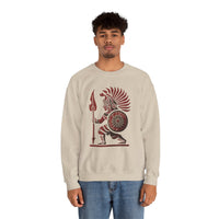 Young Warrior Glyph Pre-Hispanic Style Unisex Sweatshirt