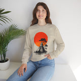 Tikal Sunset Temple Minimalist Art Unisex Sweatshirt
