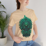 Quetzalcoatl Feathered Serpent God Dark Portrait Unisex T-Shirt