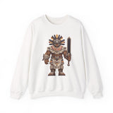 8-Bit Aztec Warrior Pixel Art Style Unisex Sweatshirt