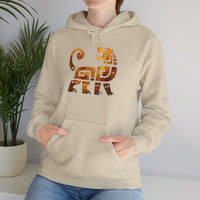 Aztec Jaguar Warrior Glyph Symbol Unisex Hoodie