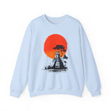 Tikal Sunset Temple Minimalist Art Unisex Sweatshirt