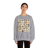Mayan Petroglyph Stamped Texture Unisex Sweatshirt