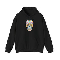 Neon Circuit Aztec Skull Cartoon Style Unisex Hoodie
