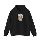 Neon Circuit Aztec Skull Cartoon Style Unisex Hoodie