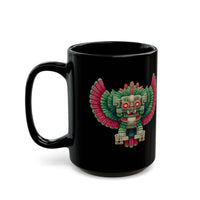 Ancient Pixel Boss Quetzalcoatl Retro Sprite Black Mug