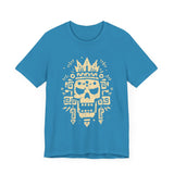Ah Puch Skull Crown Mayan Glyph Style Unisex T-Shirt