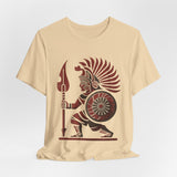 Young Warrior Glyph Pre-Hispanic Style Unisex T-Shirt