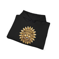 Pixel Art Inca Sun God 8-Bit Retro Style Unisex Hoodie
