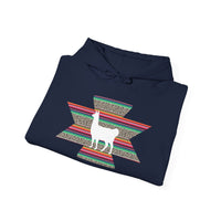 Andean Llama Fiesta Illustration Unisex Hoodie