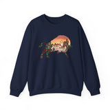 Aztec Buffalo Desert Sunset Silhouette Unisex Sweatshirt