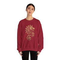 Quetzalcoatl Spiral Serpent Tribal Glyph Unisex Sweatshirt
