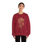 Quetzalcoatl Spiral Serpent Tribal Glyph Unisex Sweatshirt