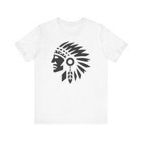Tribal Warrior Headdress Emblem Illustration Unisex T-Shirt