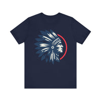 Tribal Visionary Chief Emblem Illustration Unisex T-Shirt