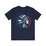 Tribal Visionary Chief Emblem Illustration Unisex T-Shirt