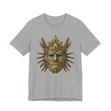 Aztec Golden Feather Headdress Mask Unisex T-Shirt