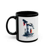 Cuzco Steps Heritage Minimalist Art Black Mug