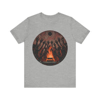 Sacred Fire Tribal Ceremony Glyph Style Unisex T-Shirt