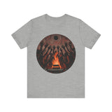 Sacred Fire Tribal Ceremony Glyph Style Unisex T-Shirt